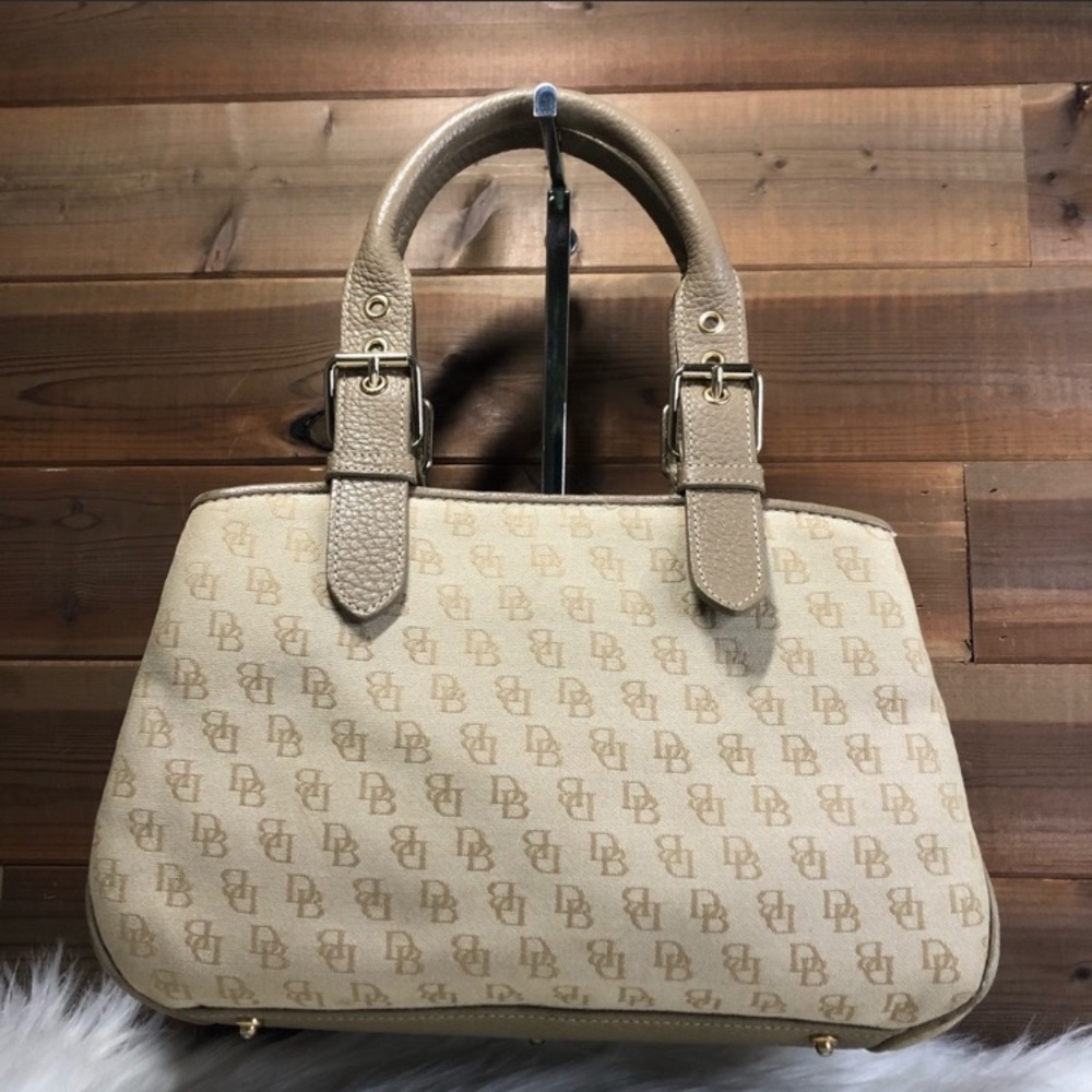 Dooney & Bourke Sand Buckle Signature Canvas Tote